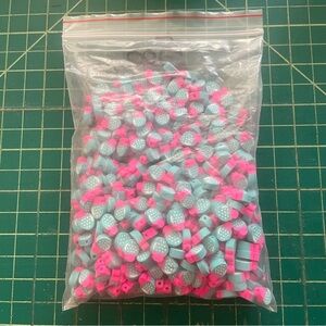 Bag of Strawberry Clay Beads